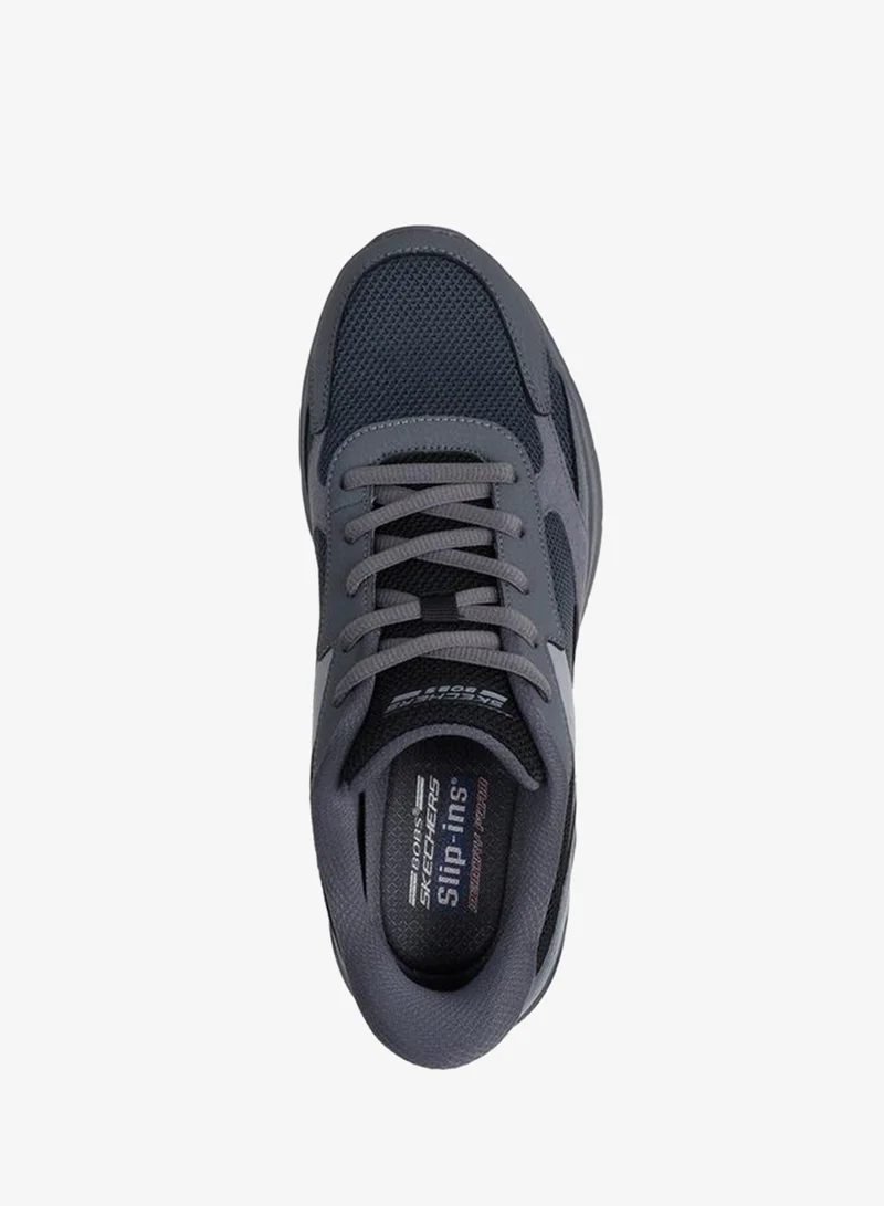 SKECHERS Men Bobs Arc Waves 2.0 Lace Up Ankle Sneakers